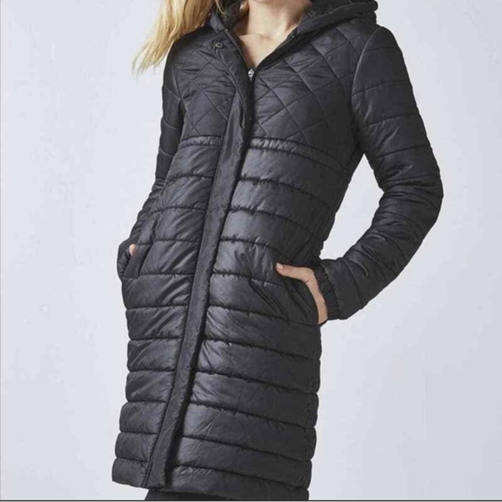 Kate Hudson Fabletics Black Puffy Winter Coat